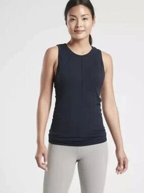 Athleta Foothill Seamless Tank Top Black size S